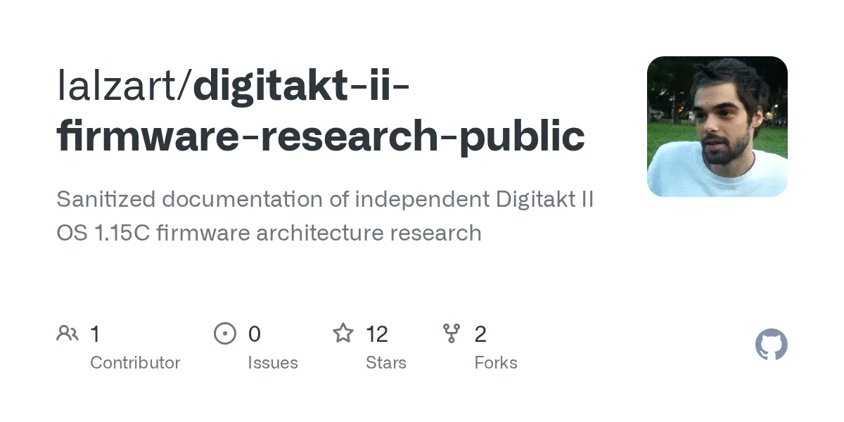 Digitakt II Firmware Research
